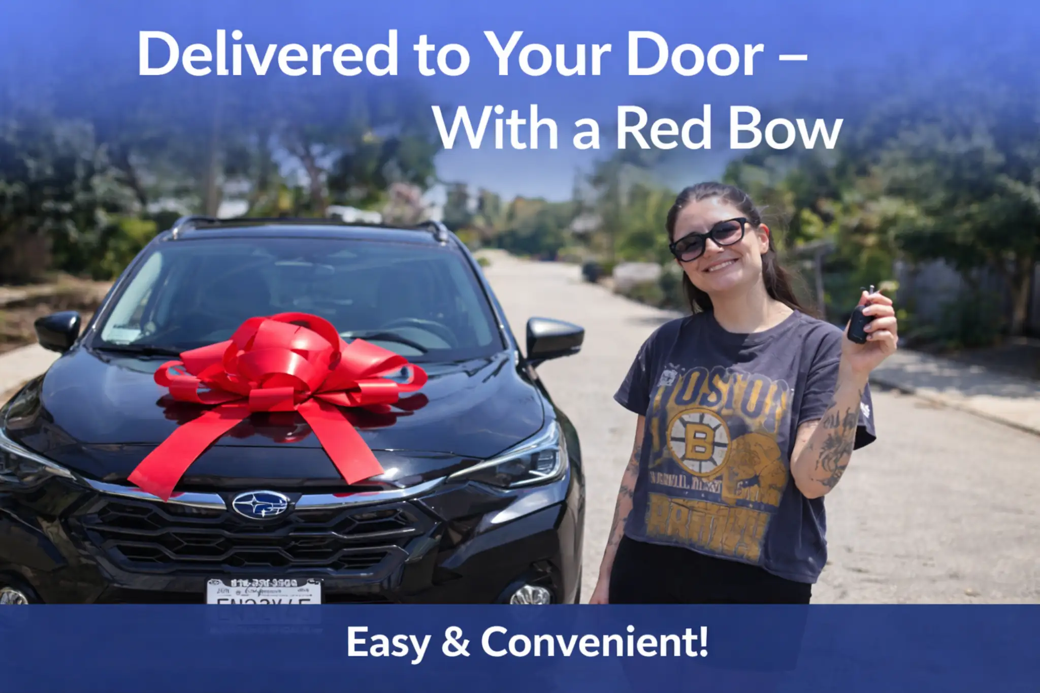 3. Delivered to Your Door — With a Red Bow