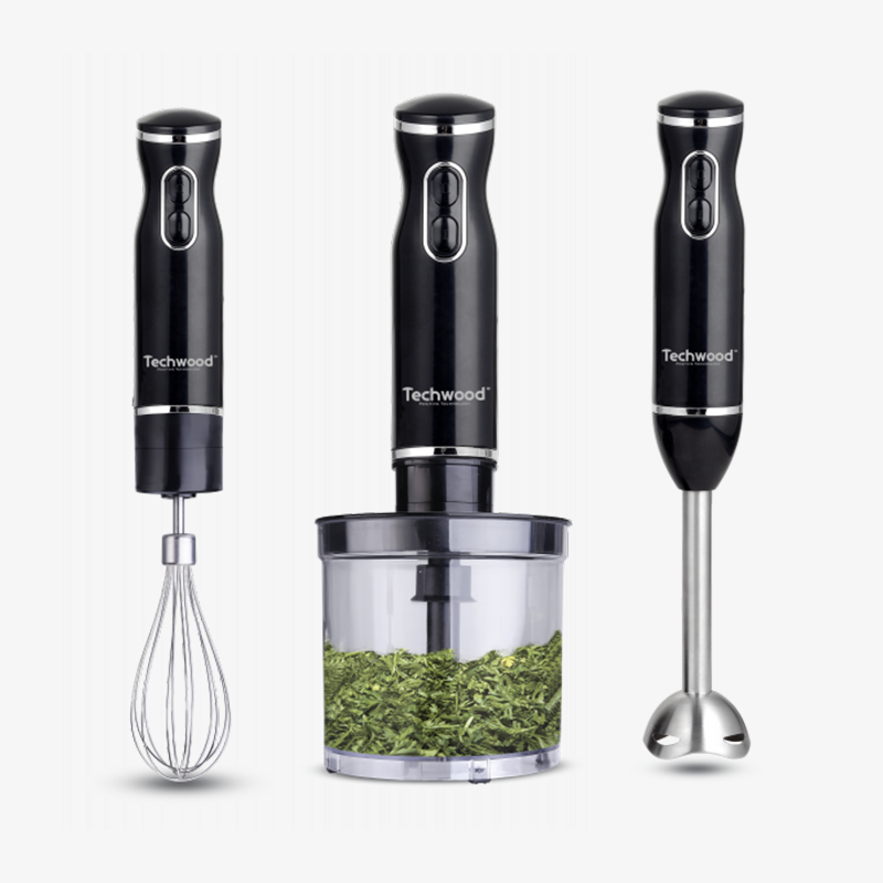 Mixer plongeant inox 3en1 grenat-TMS-9666