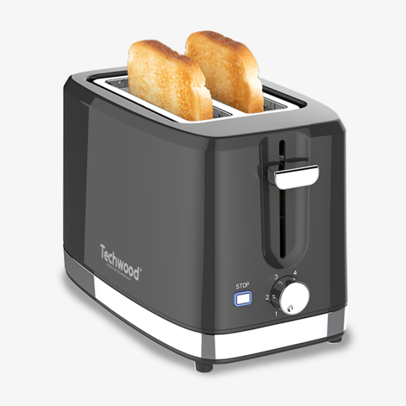 Grille Pain Noir Inox -TGP-706 