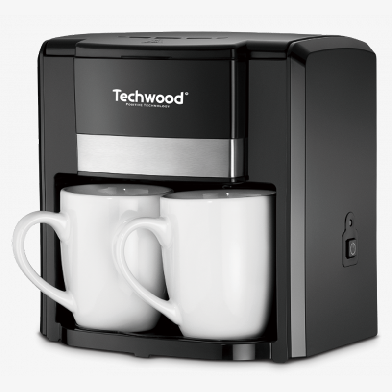  Cafetière Noir 2 Tasses Duo- TCA-206