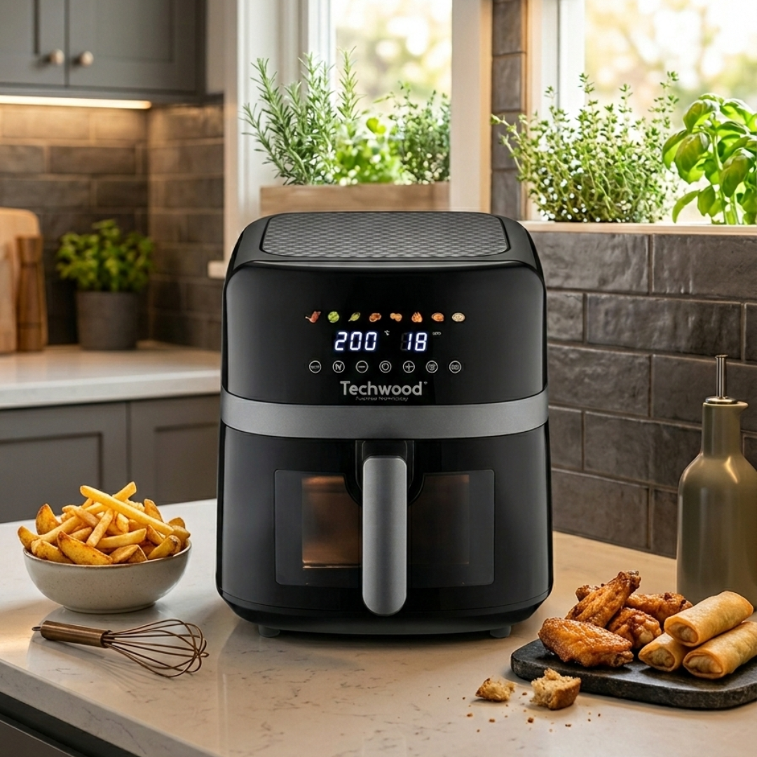 Friteuse digitale sans huile 8l porte vitrée- TFR-866SHD 