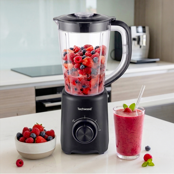 Blender 2en1 Blender bol plastique 2 en 1 noir-TBL-796H - 2