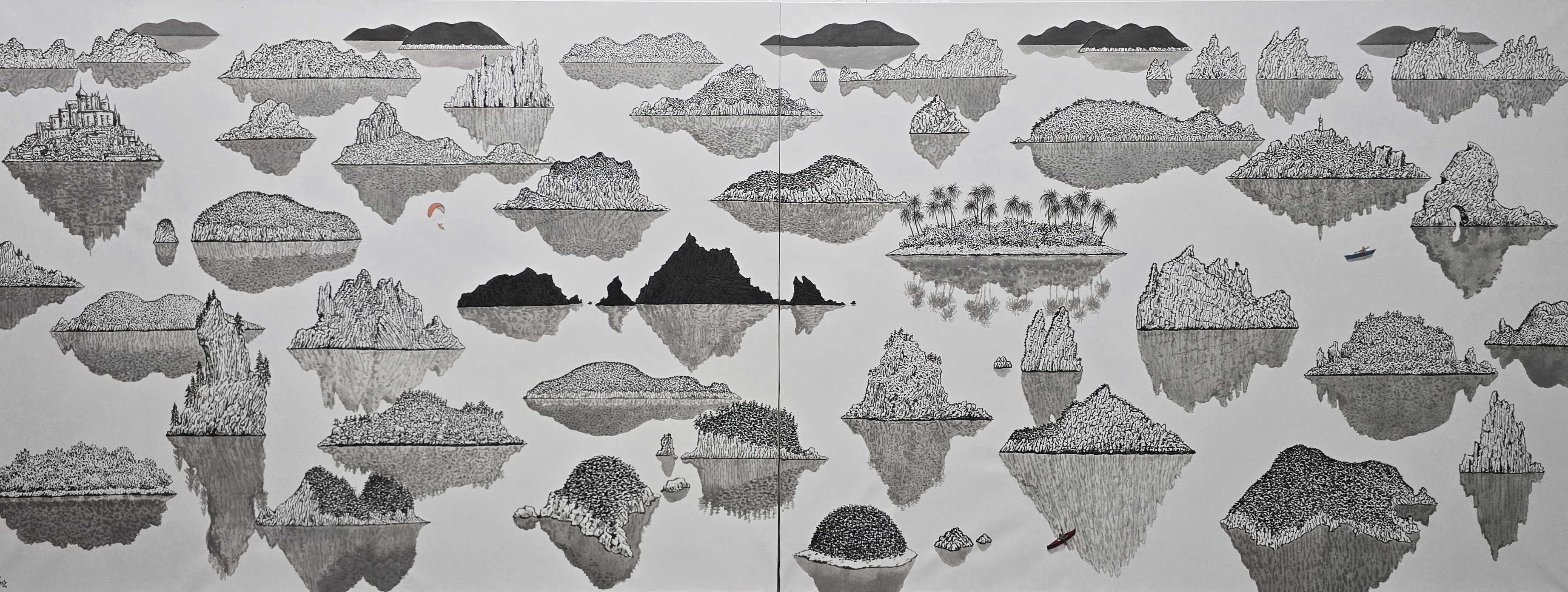 Chuniy Park's solo exhibition 'Infinite Painting' showcases 'Meditative Ink Painting' landscapes