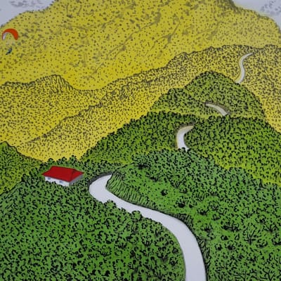 Path to a Mountain Temple