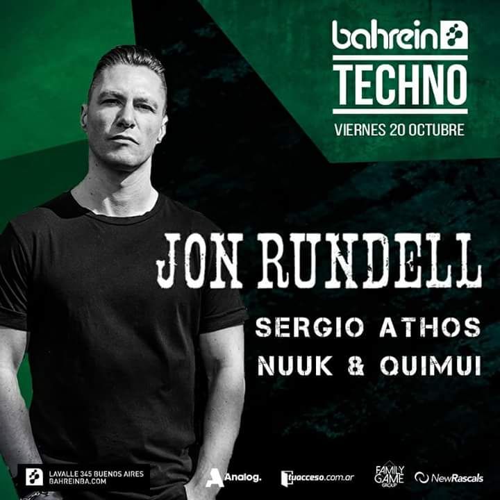 Bahrein TECHNO W/JON RUNDELL