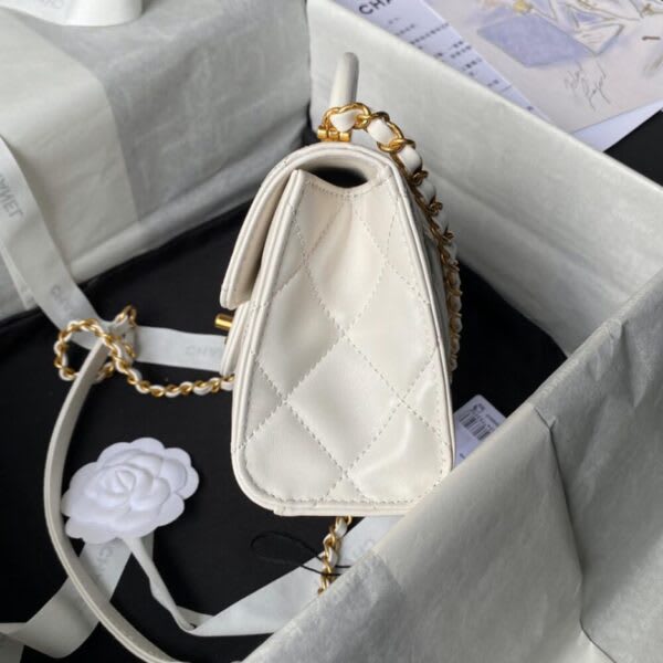 Mini Flap Bag With Top Handle view 3