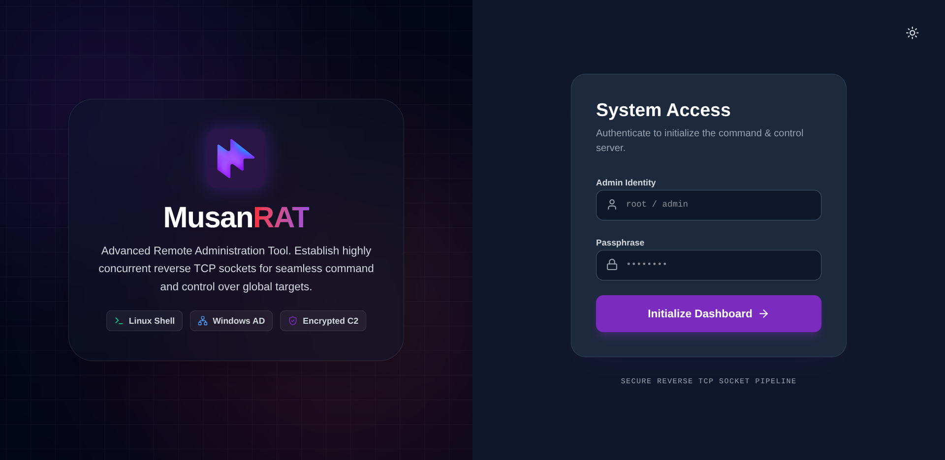 MusanRAT C2C Tool