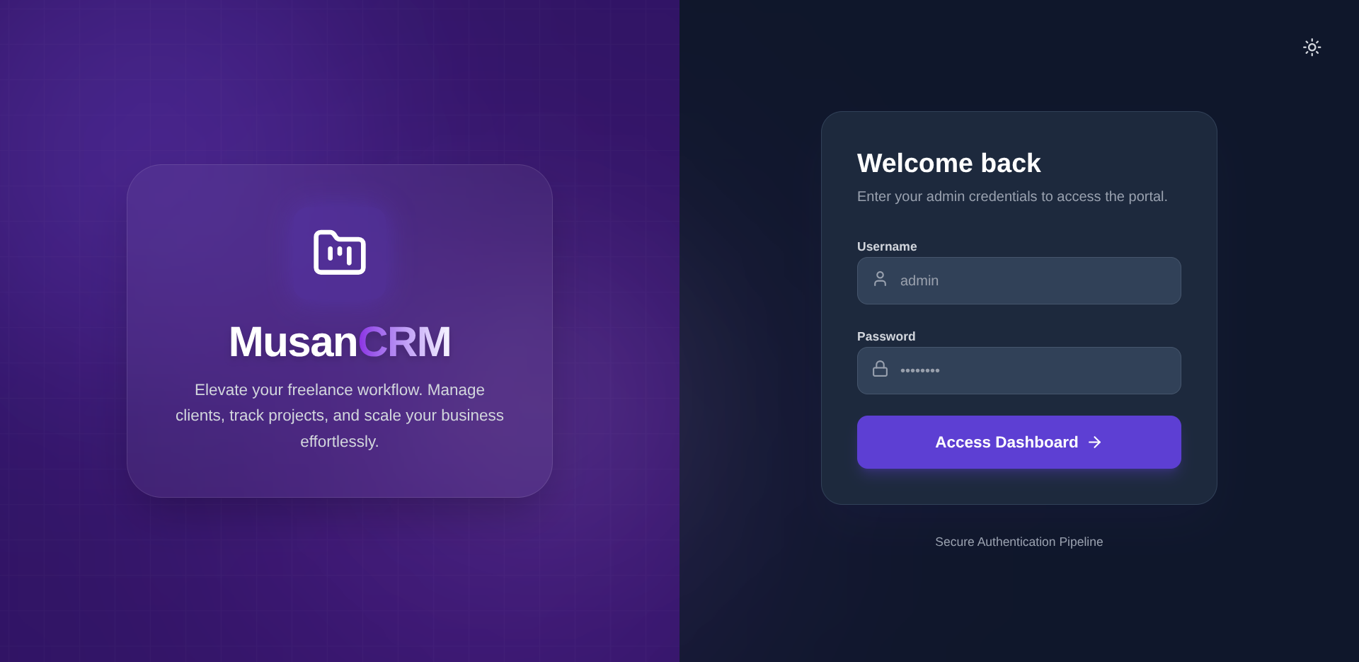MusanCRM Project Management