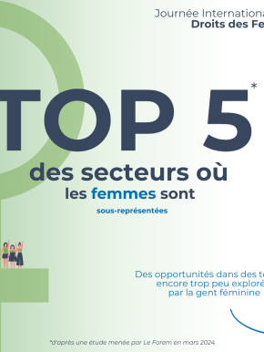♀️ TOP 5 des secteurs où les femmes sont sous-représentées