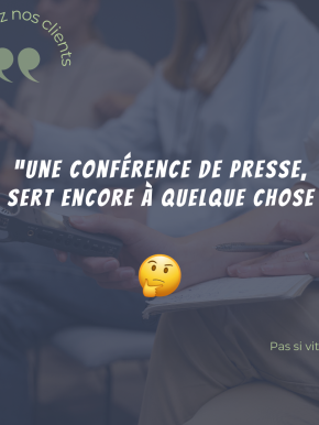 💬 « Franchement, une conférence de presse,ça sert encore à quelque chose ? »