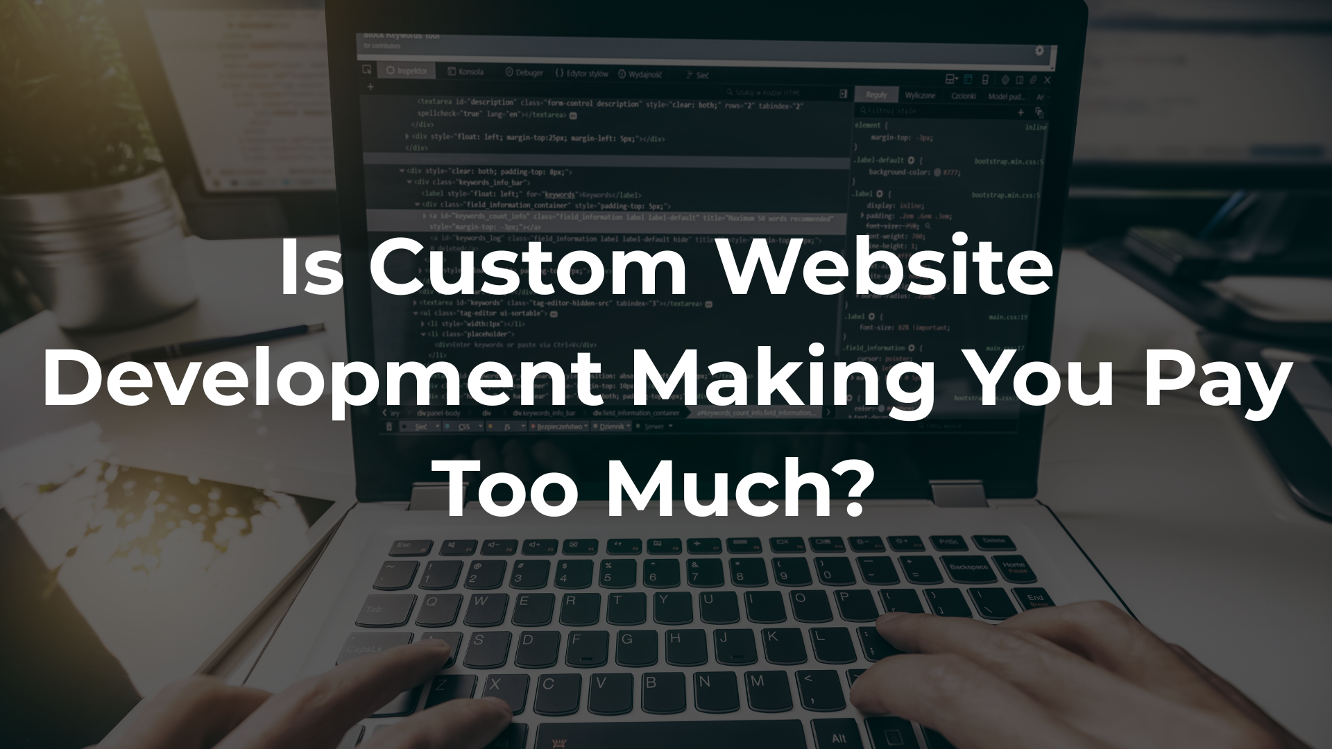 Is Custom Web Development Making You Pay Too Much? 