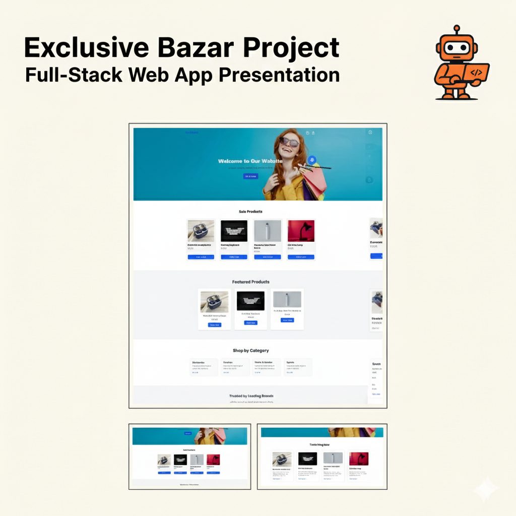 Screenshot of the Exclusive e-commerce demo store