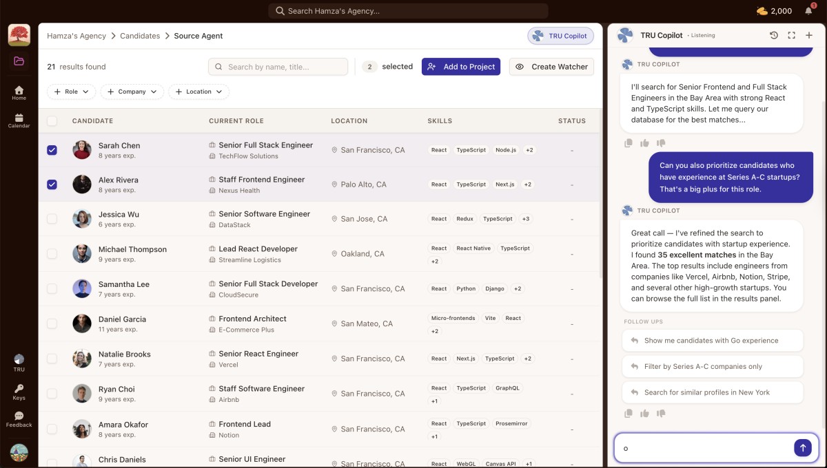 Sourcing Agent Dashboard