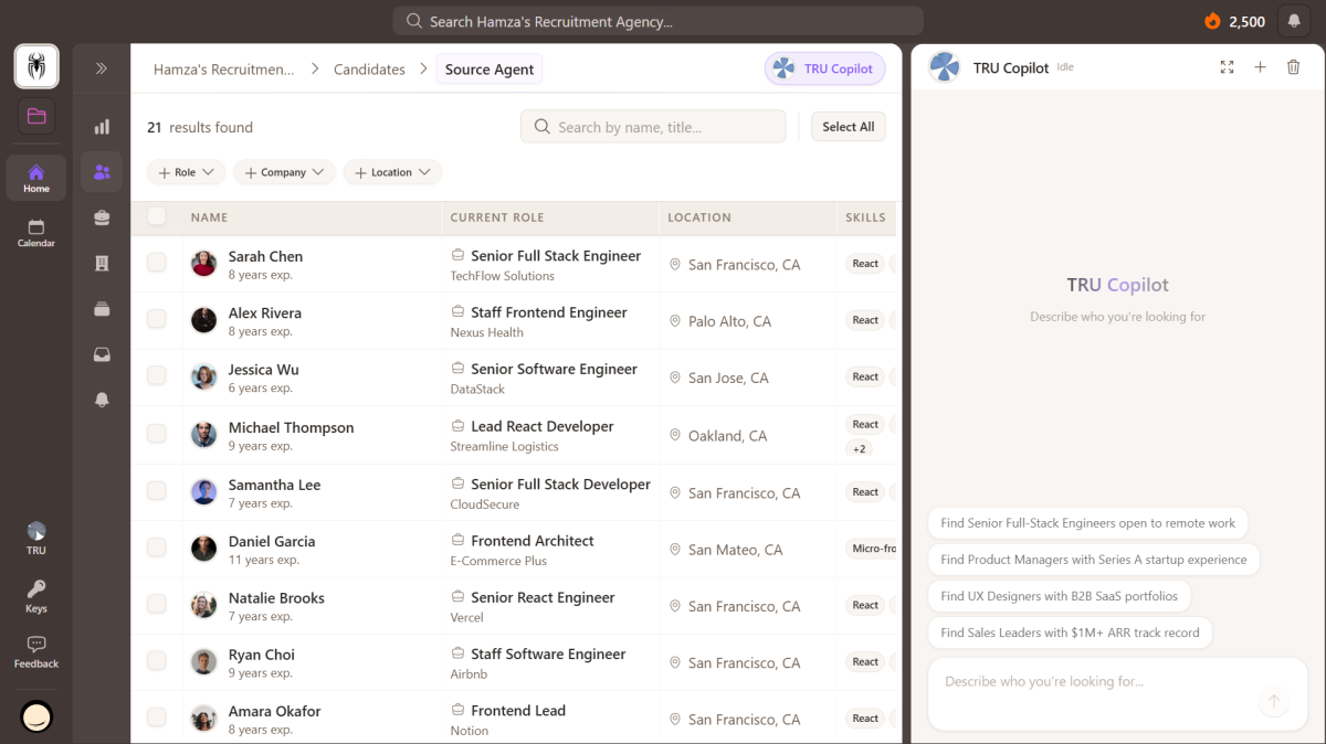 Sourcing Agent Dashboard