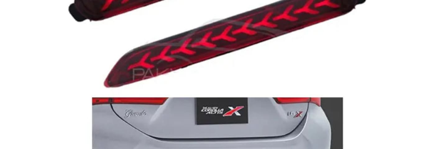 LED rear bumper reflectors for cars displayed for online shopping