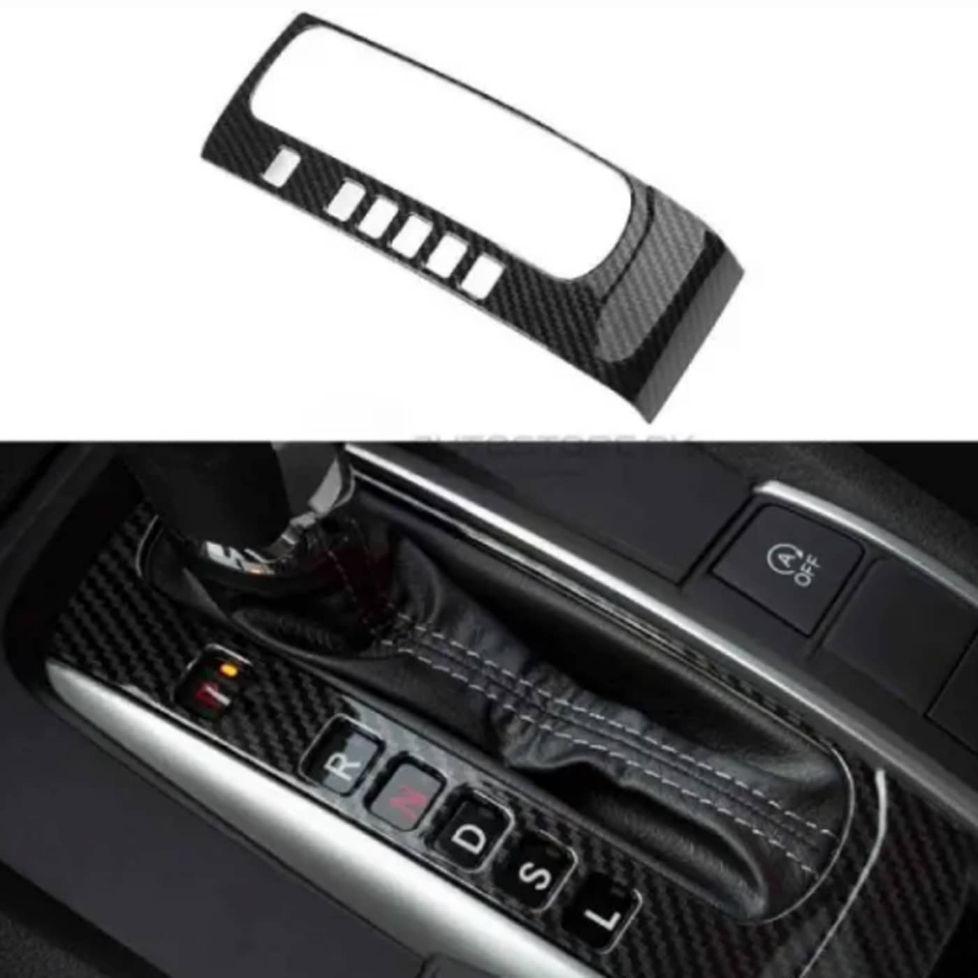 Honda Civic X 2016-2021 Carbon Fiber Gear Panel Trim