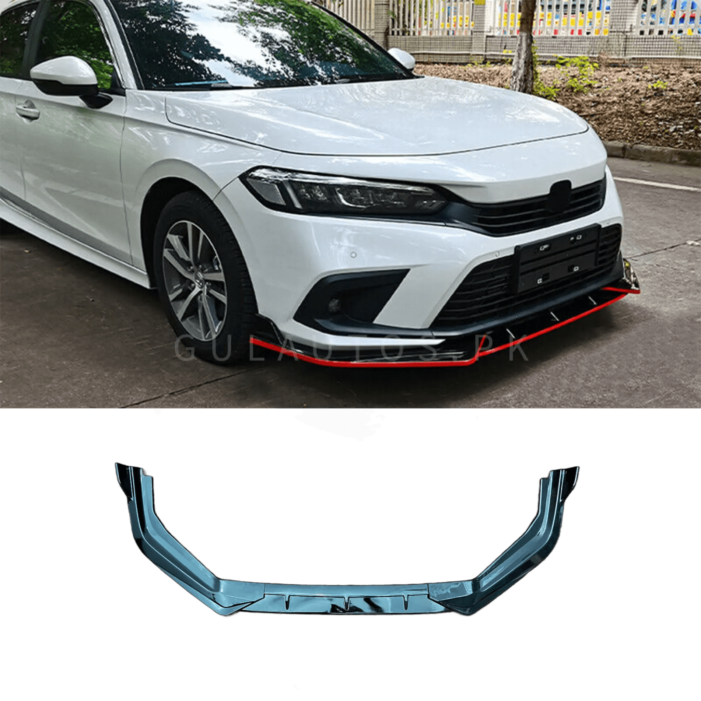 Honda Civic 2022-2024 Front Spike Style Splitter ABS