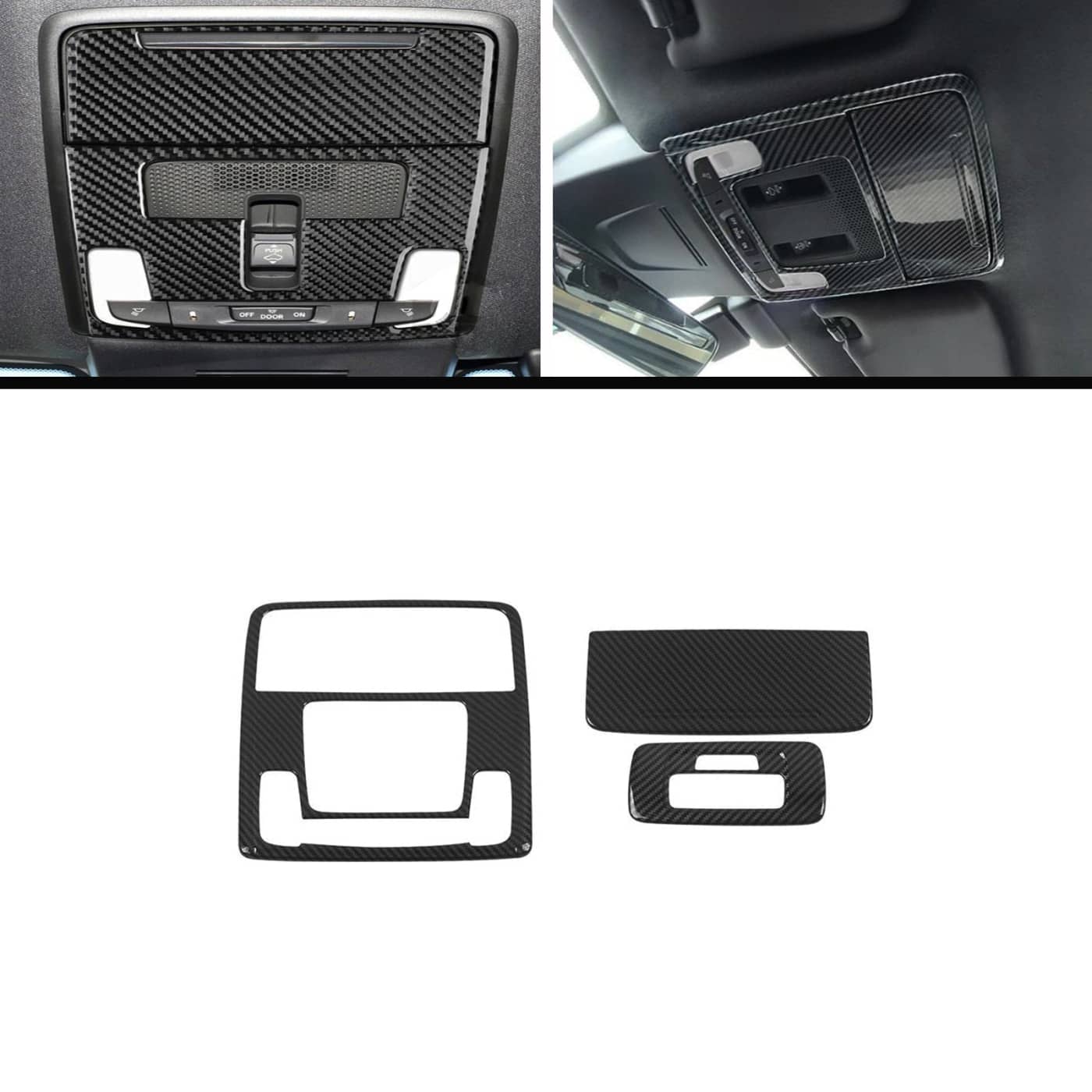 Honda Civic 2022-2026 Carbon Roof Reading Light Trim 3PCS
