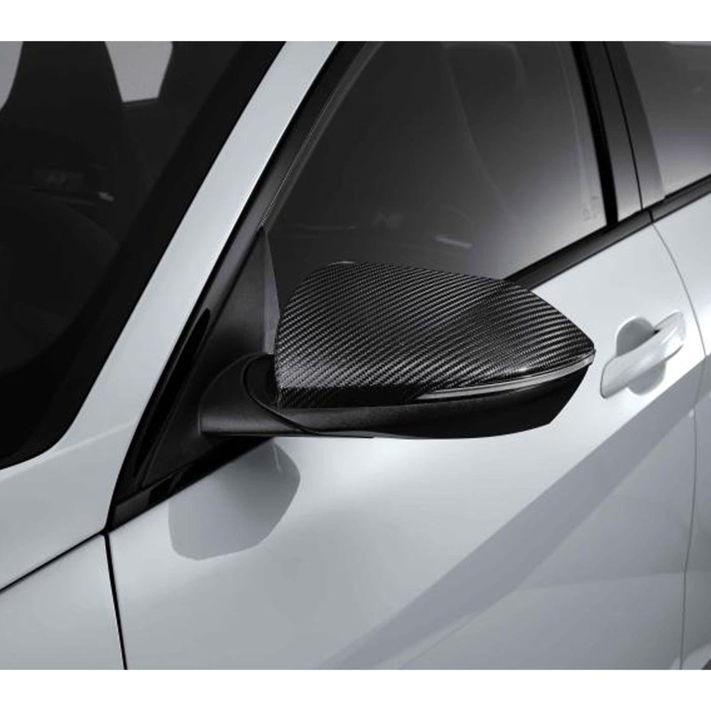 Carbon Fiber Side Mirror Cover for Hyundai Elantra Hybrid 2025-Present