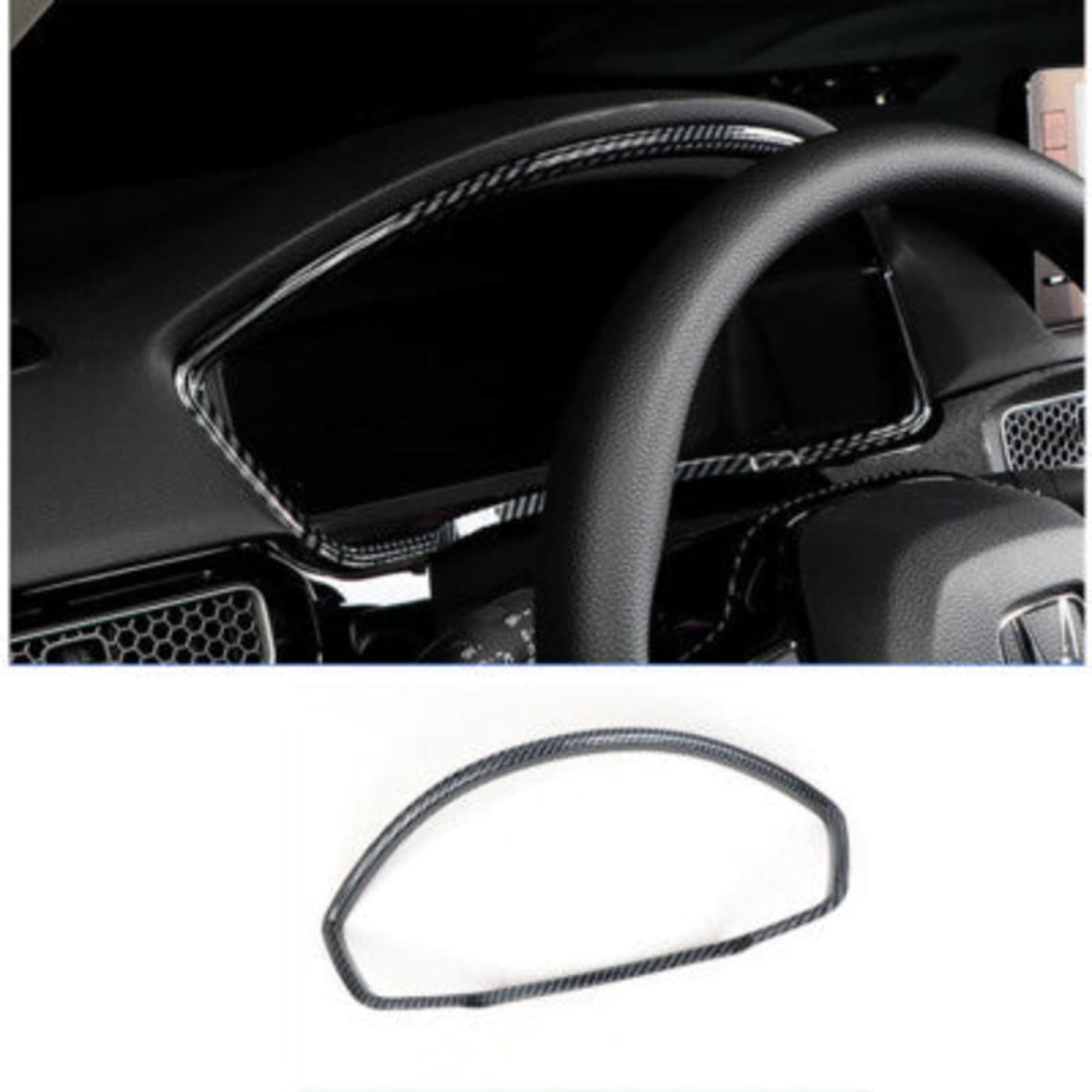 Honda Civic 11th Gen 2022–2026 Carbon Fiber Dashboard Trim