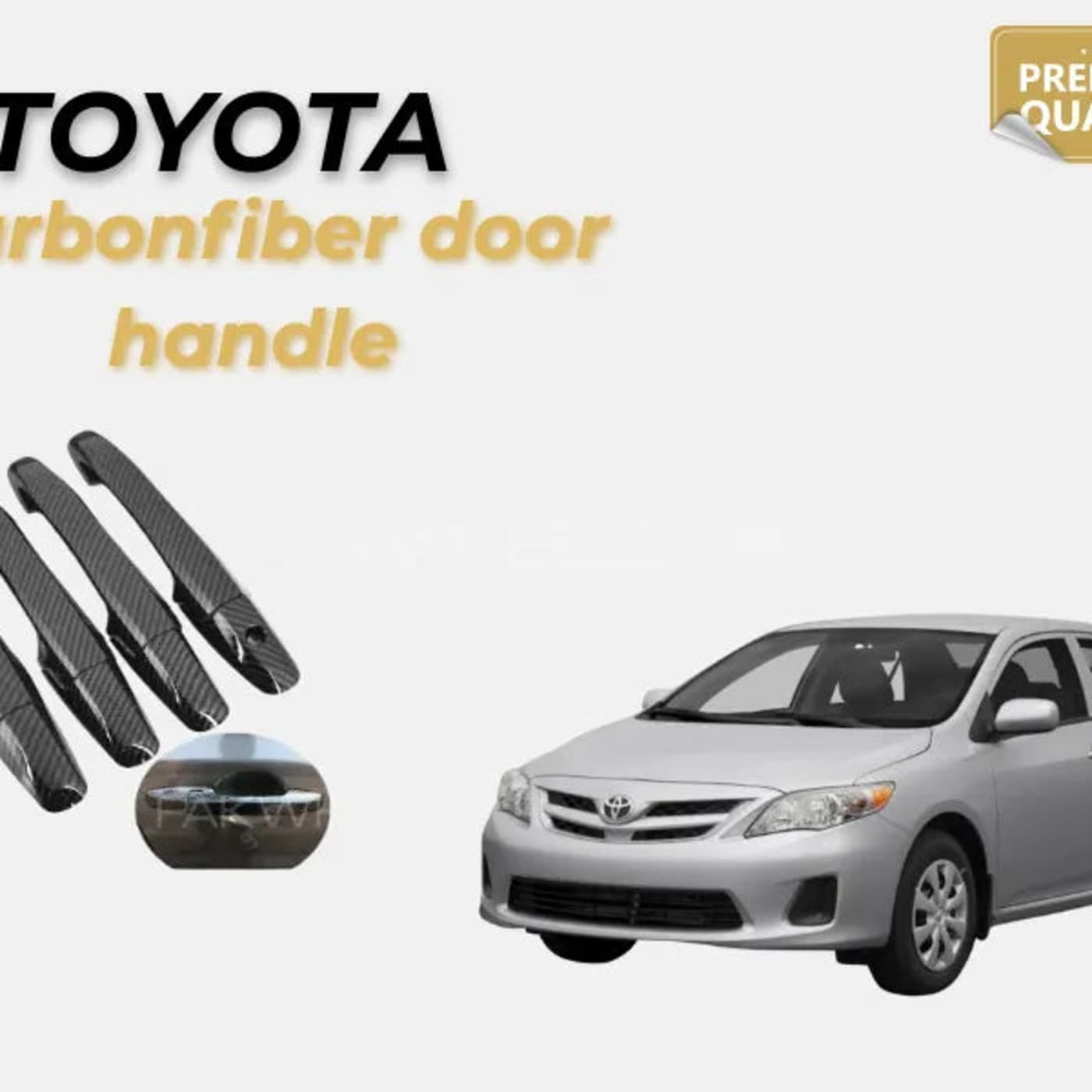 Toyota Corolla E140 2009–2012 Carbon Door Handle Cover