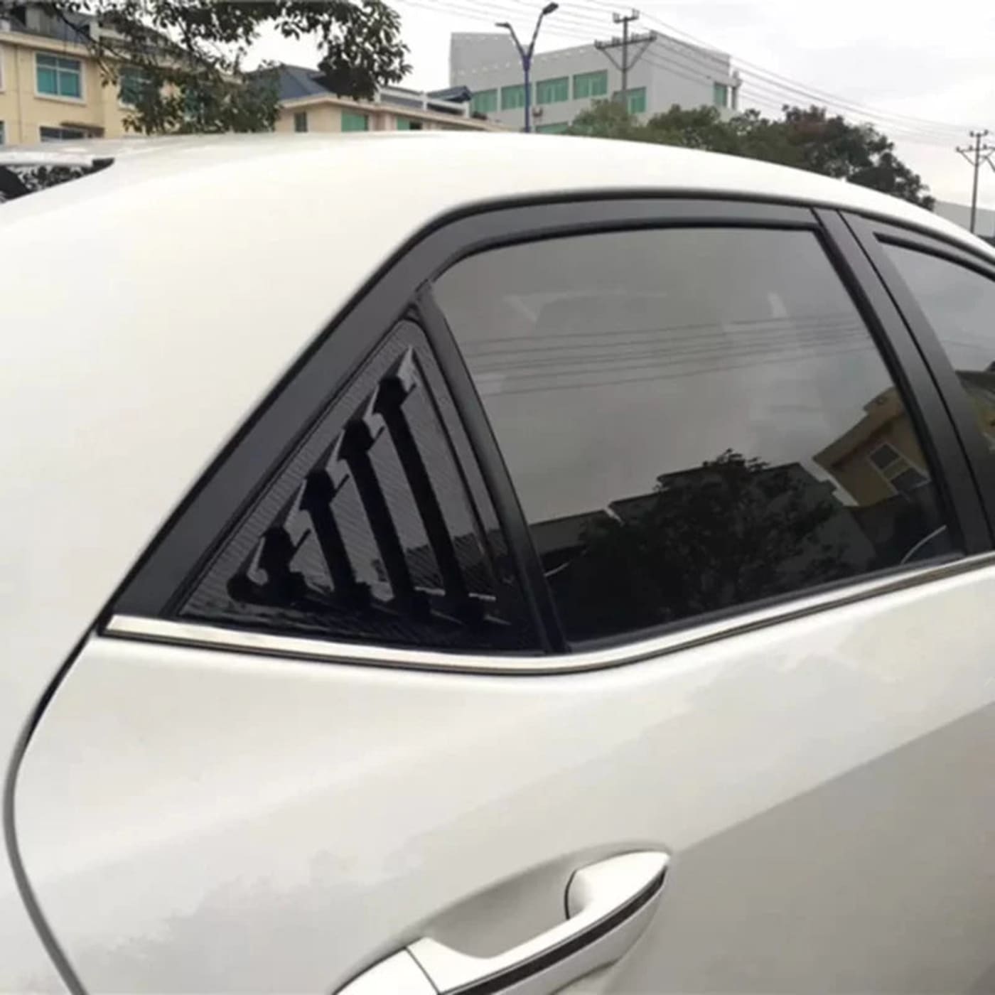 Toyota Corolla 2015–2026 Side Window Louver Shutter Covers – Black