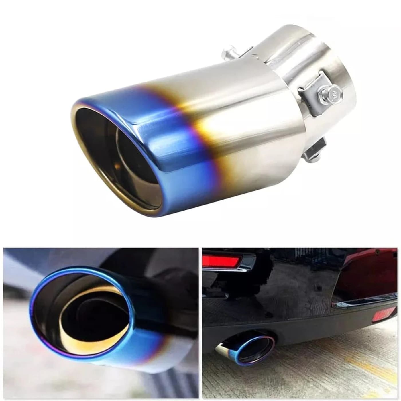 Stainless Steel Exhaust Tip – Universal Car Fit