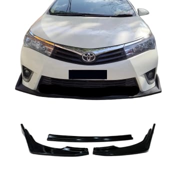 Toyota Corolla 2015-2017 Front Splitter Gloss Black Canard 3PCS