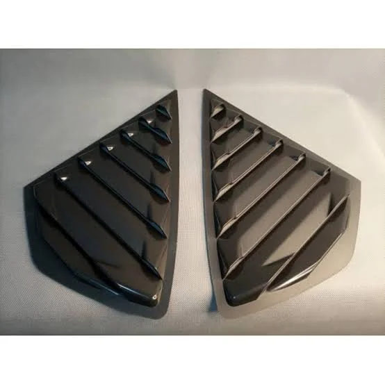 Toyota Prius 2012 Quarter Glass Louvers Carbon Fiber Lamborghini Style 2