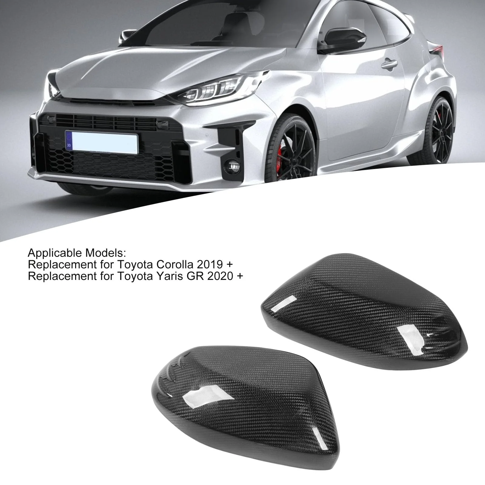 Toyota Yaris Cross Batman Style Carbon Fiber Side Mirror Cover 1