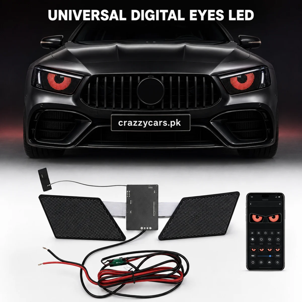 Universal Car Digital Eyes LED Panel Lights 3