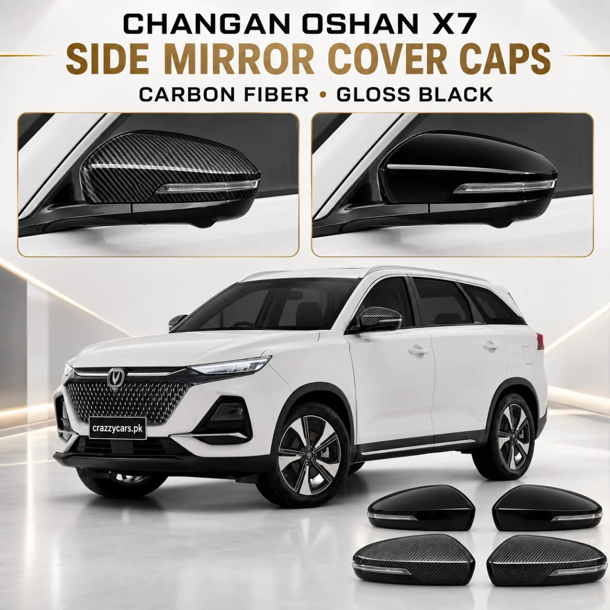 Changan Oshan X7 Batman Style Side Mirror Covers 1