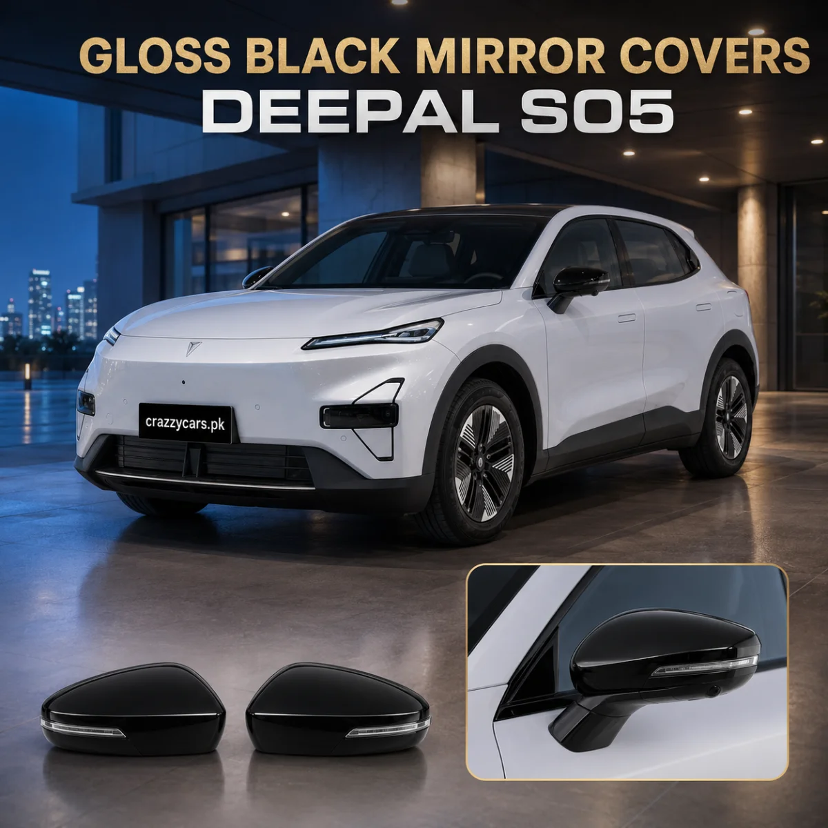 Deepal S05 Batman Style Side Mirror Covers 3
