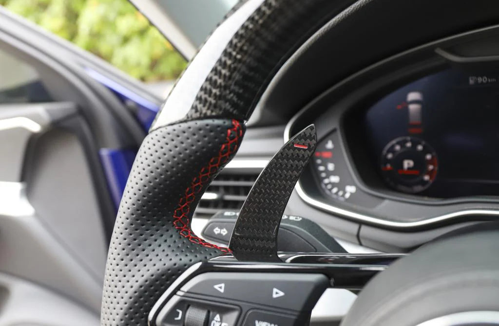 Toyota Corolla Grande 2014-2018 Carbon Fiber Steering Wheel Paddle Shifters Pair 1