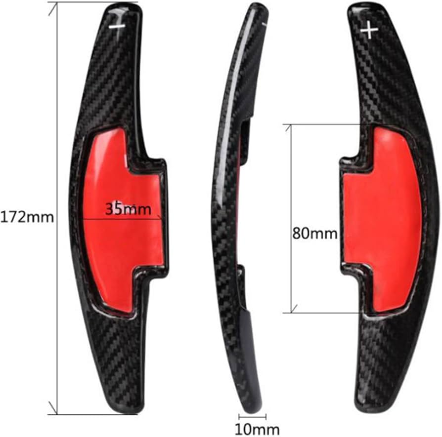 Toyota Corolla Grande 2014-2018 Carbon Fiber Steering Wheel Paddle Shifters Pair 3