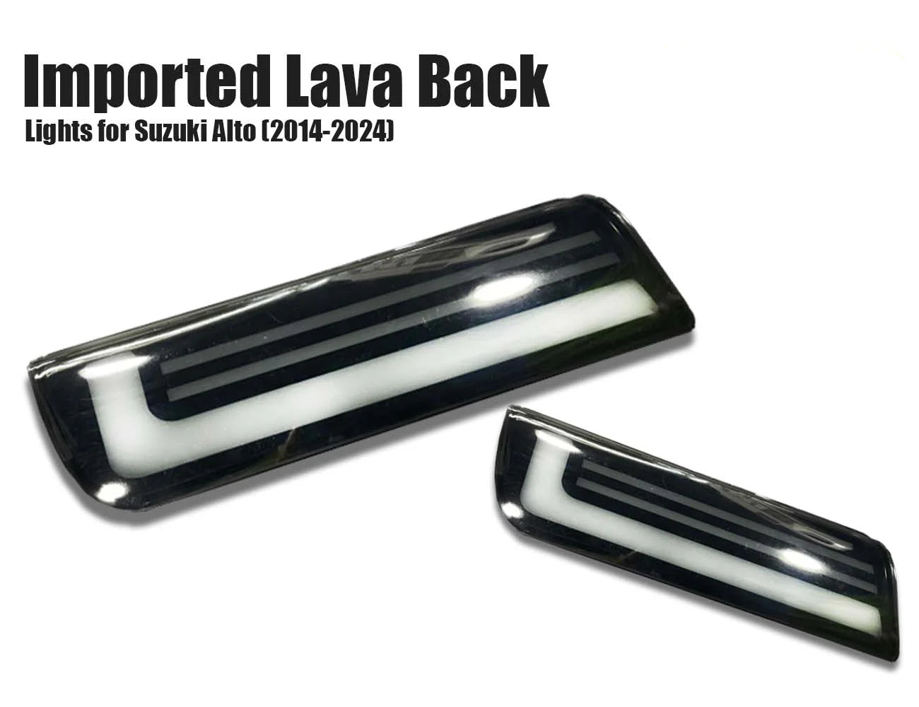 Suzuki Alto 660cc Lava Style Smoke Tail Lights Rear Lamps Pair 2
