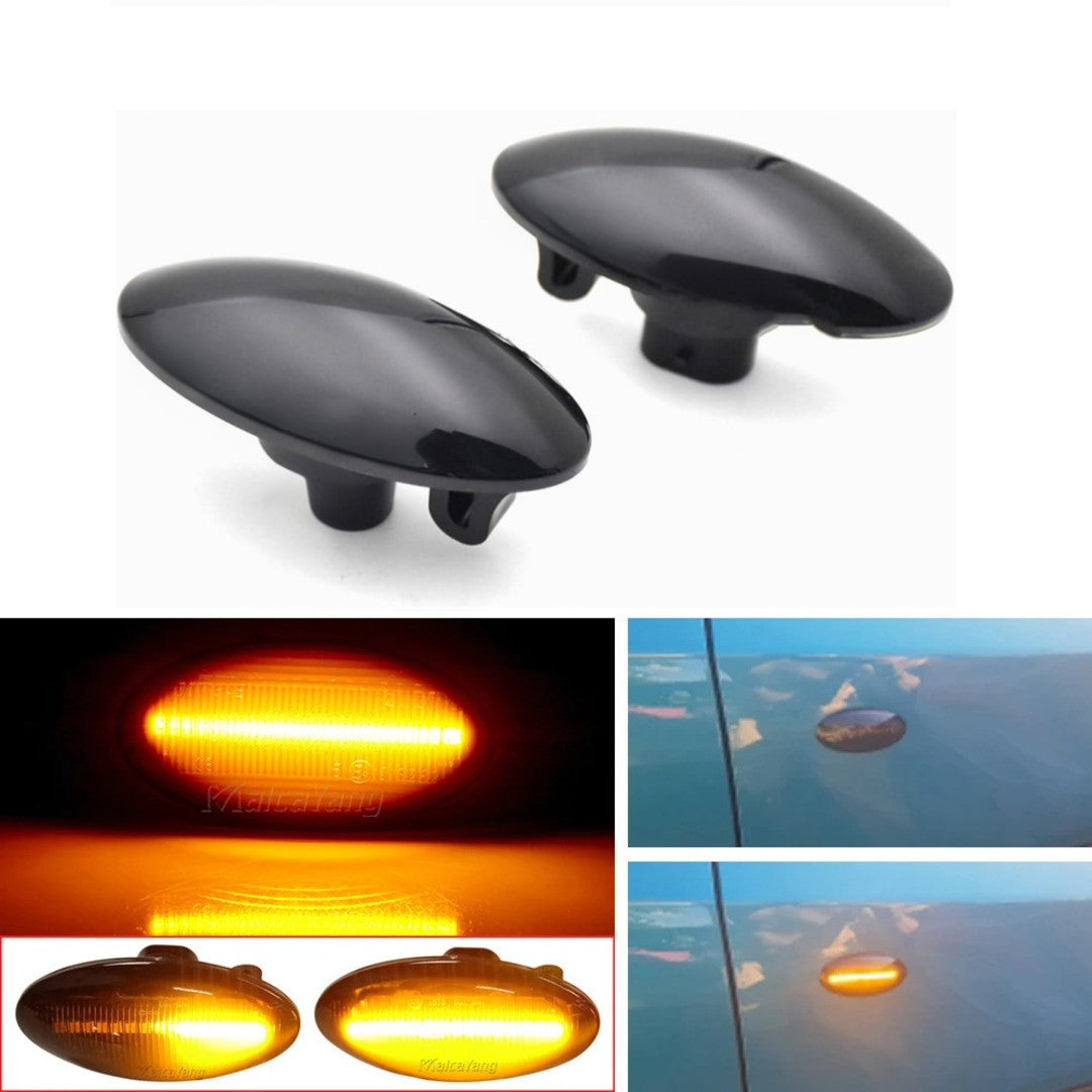2 Pcs Set Alto 660cc Audi Style Side Fender Indicator in Smoke Color 1
