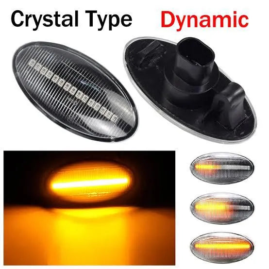 2 Pcs Set Alto 660cc Audi Style Side Fender Indicator in Smoke Color 2