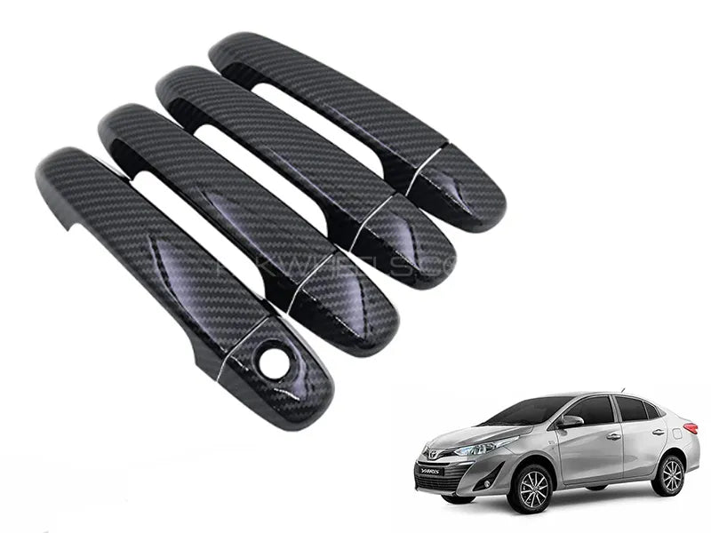 Toyota Yaris 2020-2023 Carbon Fiber Door Handle Cover 1
