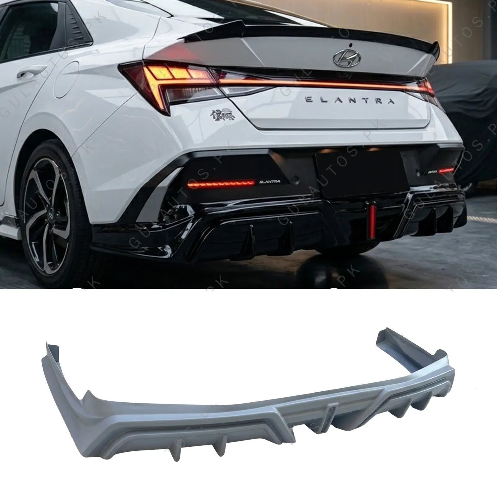 Hyundai Elantra 2023-2026 Sporty Style Body Kit Fibreglass 2