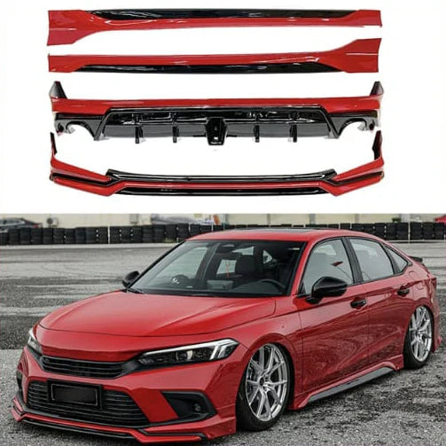 Honda Civic 2022-2024 Yofer Style Body Kit 4PCS Fibreglass 1