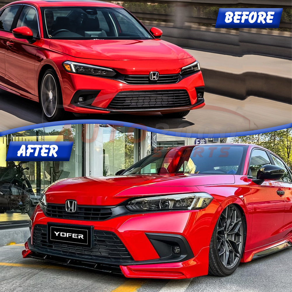 Honda Civic 2022-2024 Yofer Style Body Kit 4PCS ABS 3