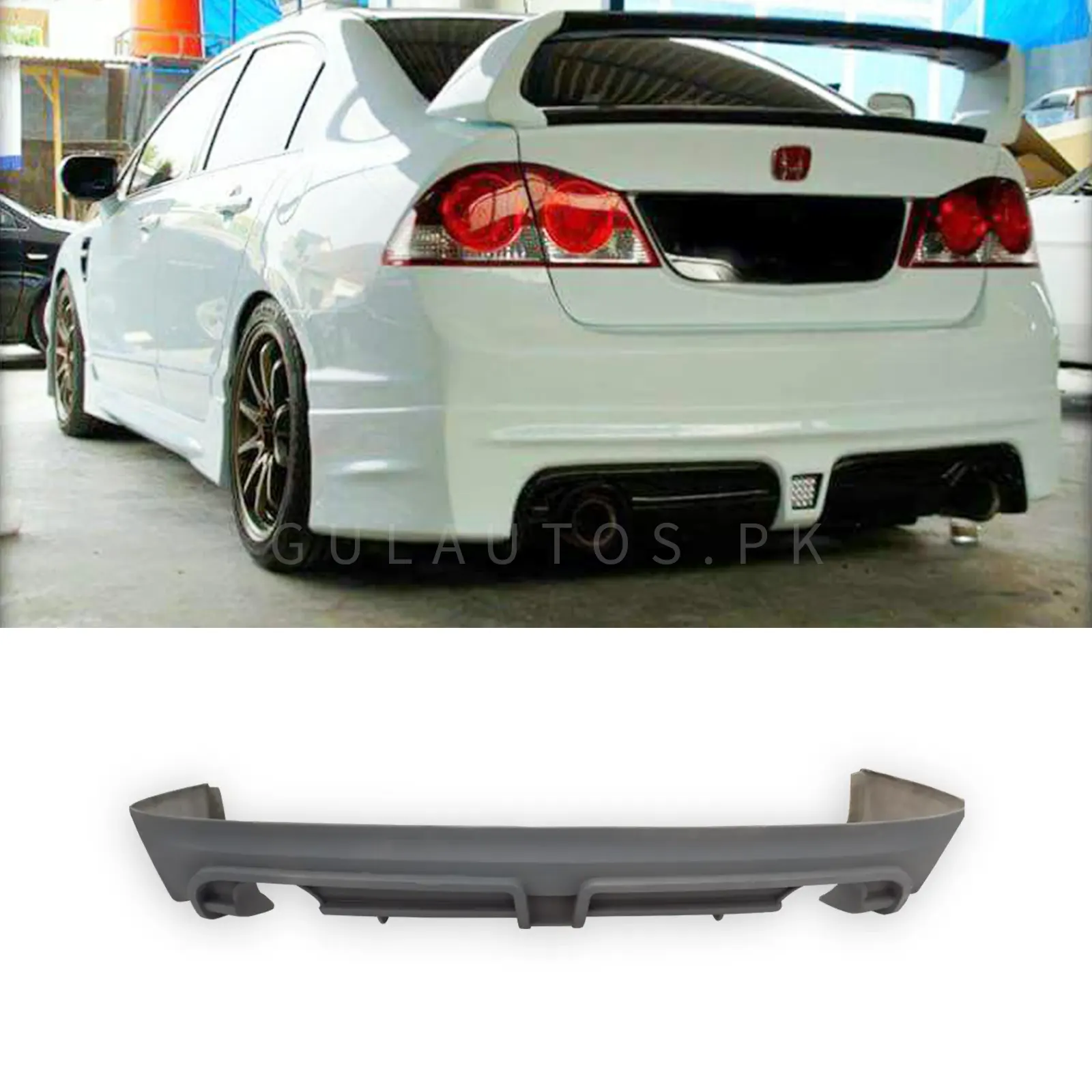 Honda Civic Reborn 2007 Front Rear Body Kit with Side Skirts 3