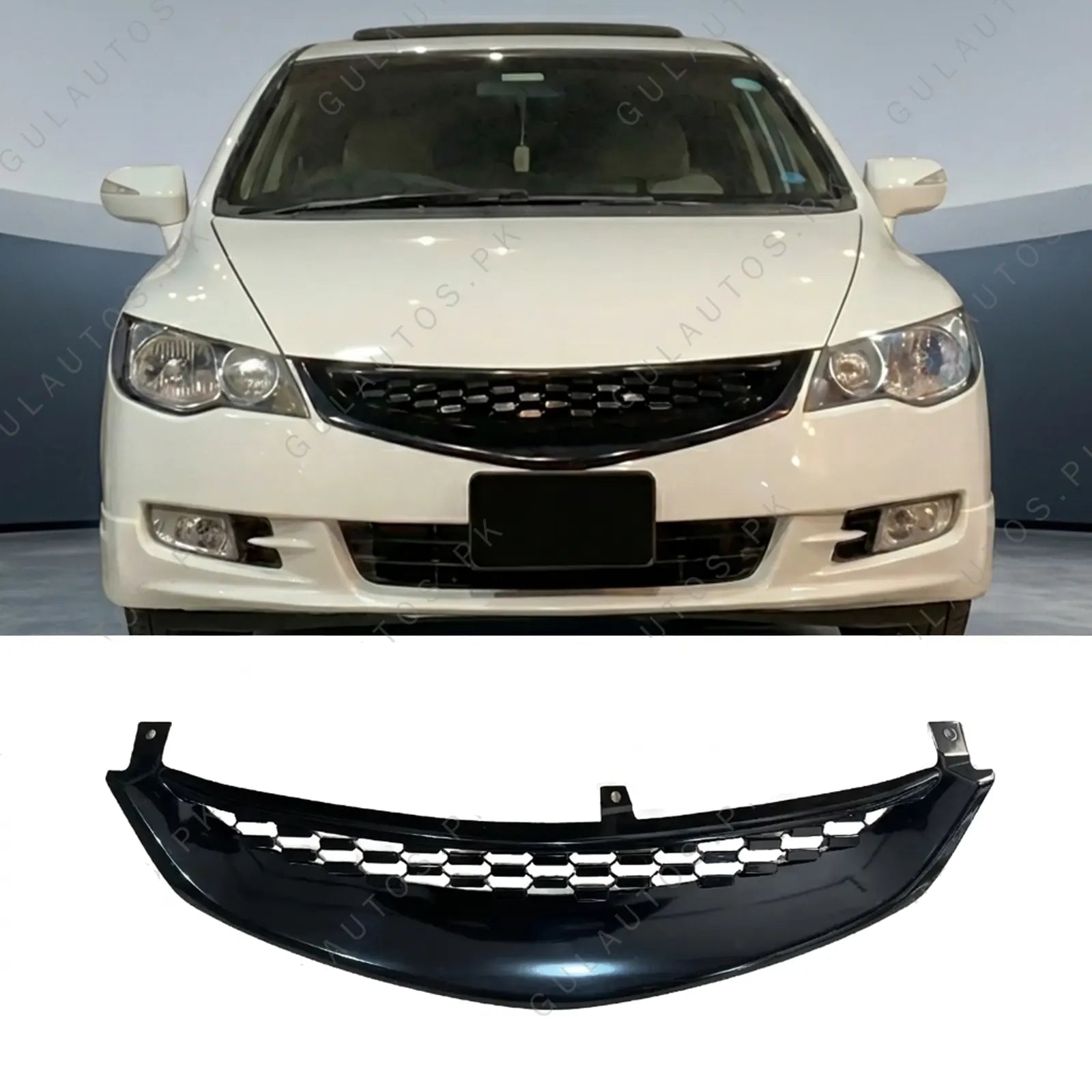 Honda Civic Reborn 2007-2013 GR Style Front Grille Black 1
