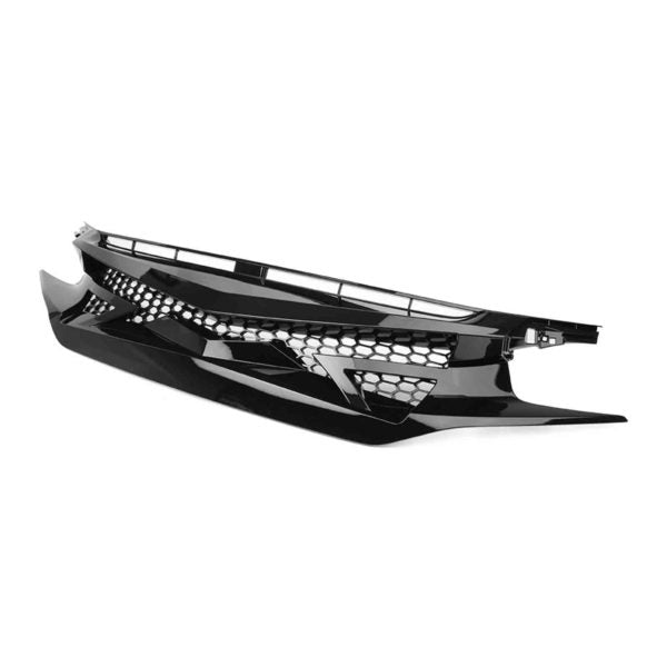 Honda Civic X 2016-2021 Alien Style Front Grille Gloss Black 3