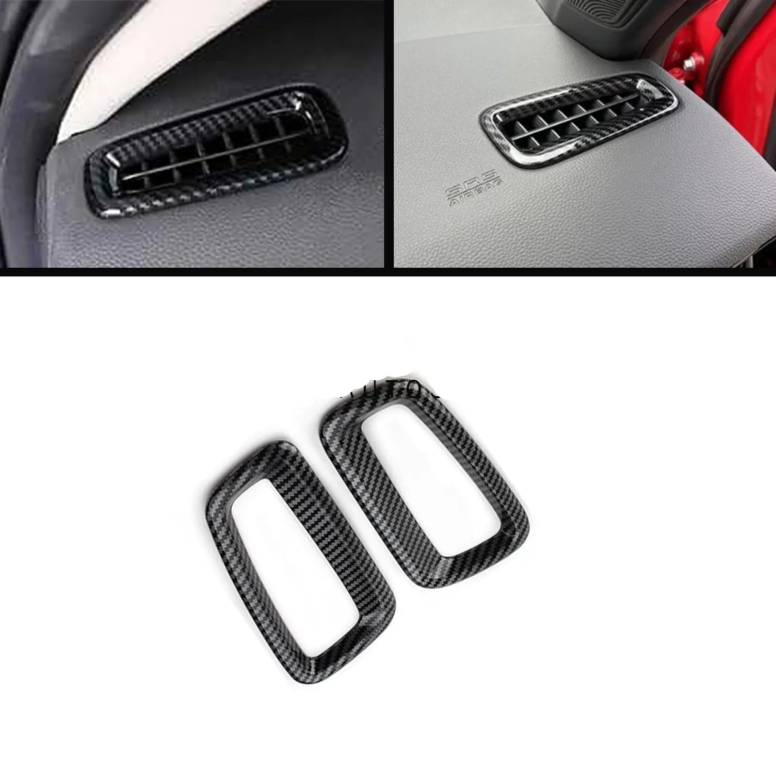 Honda Civic 2022-2026 Carbon Dashboard AC Vent Trims 1