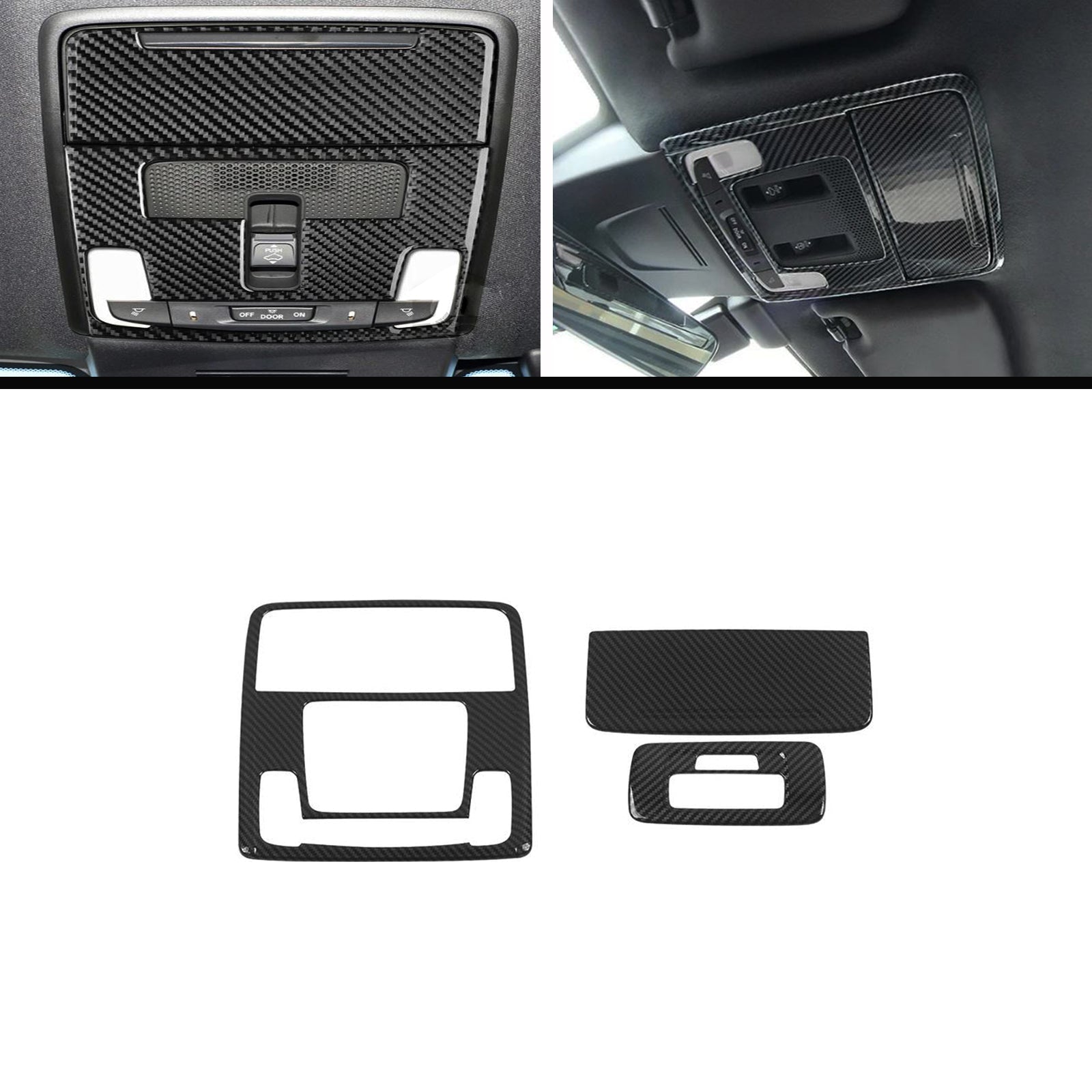 Honda Civic 2022-2026 Carbon Roof Reading Light Trim 3PCS 1