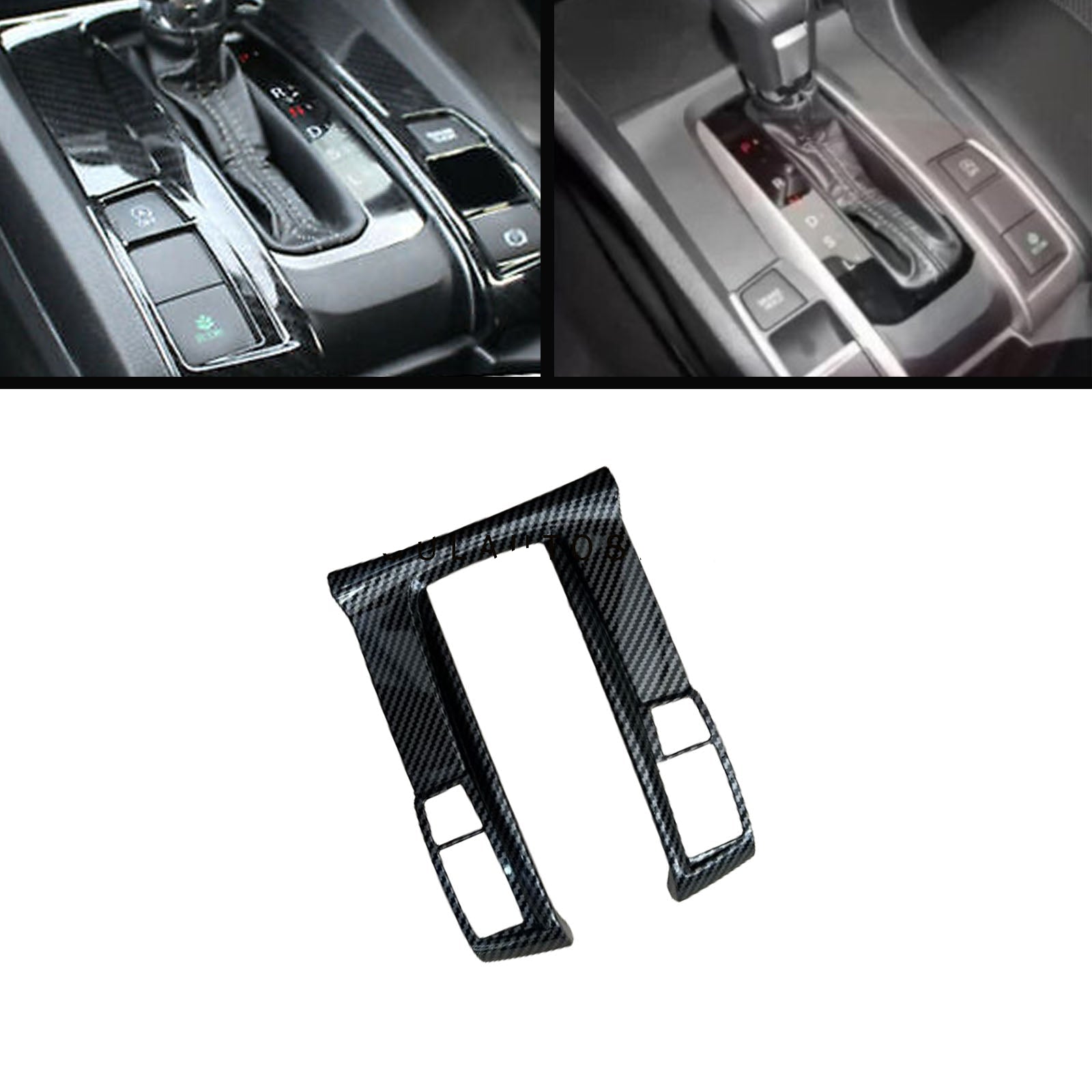 Honda Civic X 2016-2021 Carbon Gear Shift Panel Trim 1