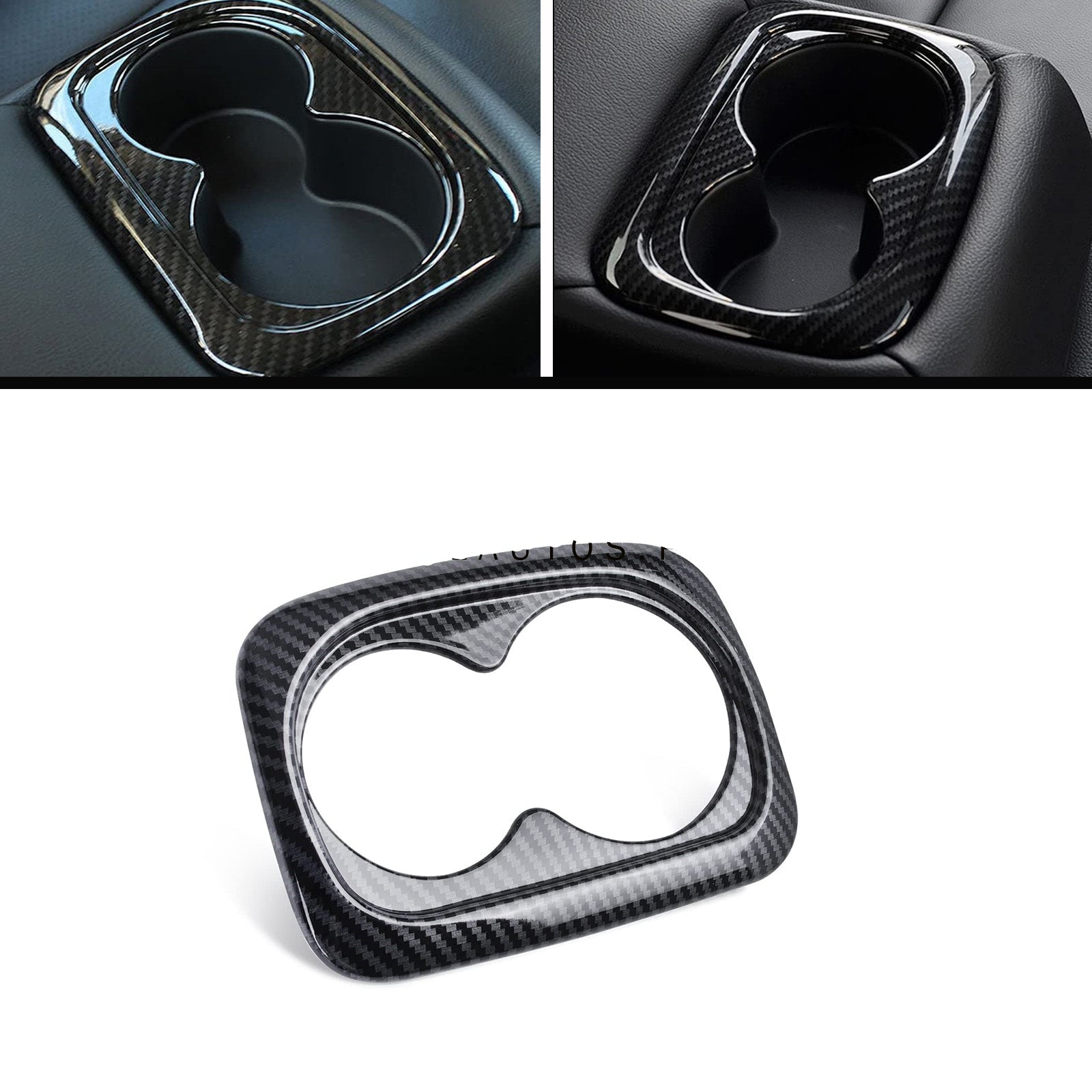 Honda Civic X 2017-2024 Carbon Fiber Cup Holder Trim 1
