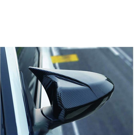 Toyota Corolla 2015–2022 Batman Style Side Mirror Cover – Carbon Fiber / Gloss Black 1